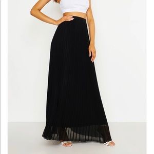 Chiffon Pleated Maxi Skirt